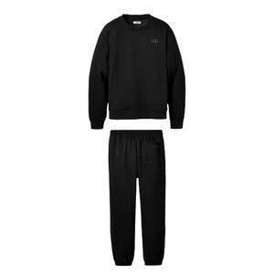UGG Men's Classic Black Crewneck Sweatshirt And Joggers Set Size M